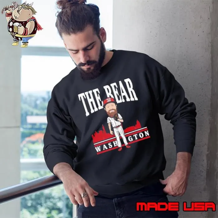 The bear washington aaron barrett toon American former professional baseball pitcher Sweatshirt