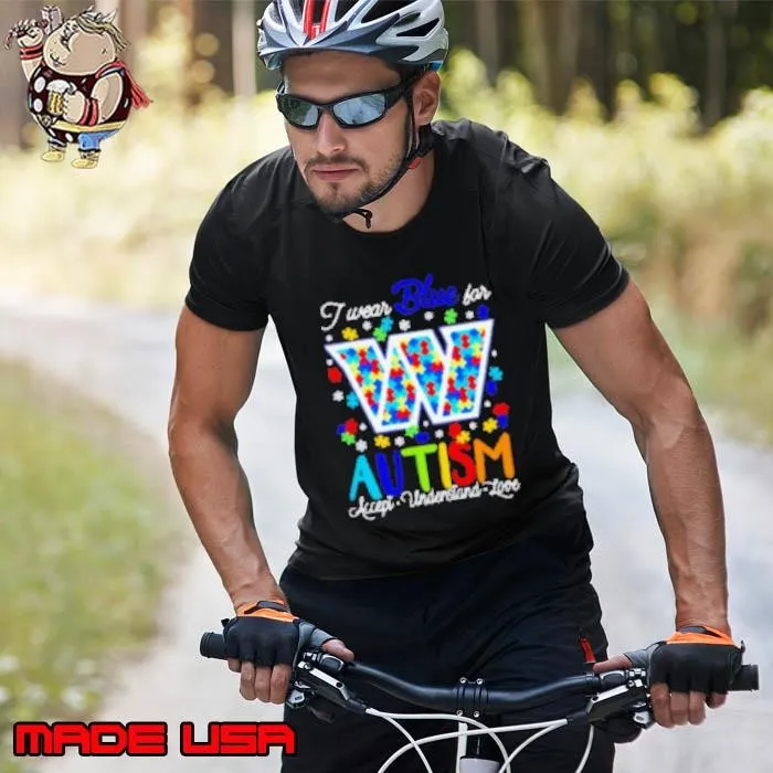 Washington Commanders I wear blue for Autism accept understand love Unisex
