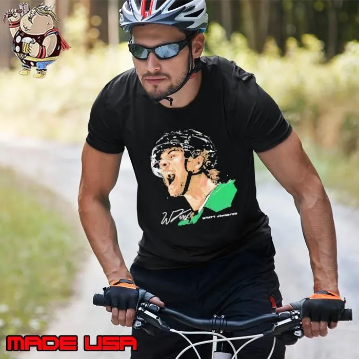 Wyatt Johnston Dallas Stars NHL hockey scream signature vintage Unisex