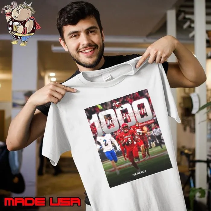 ouisville Cardinals Isaac Brown The First True Freshman 1000 Rushing Yards Poster Unisex