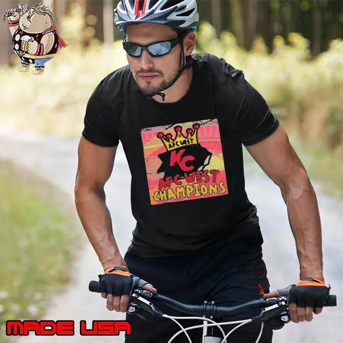 AFC West Champions 2025 Kansas City Chiefs cartoon shirt
