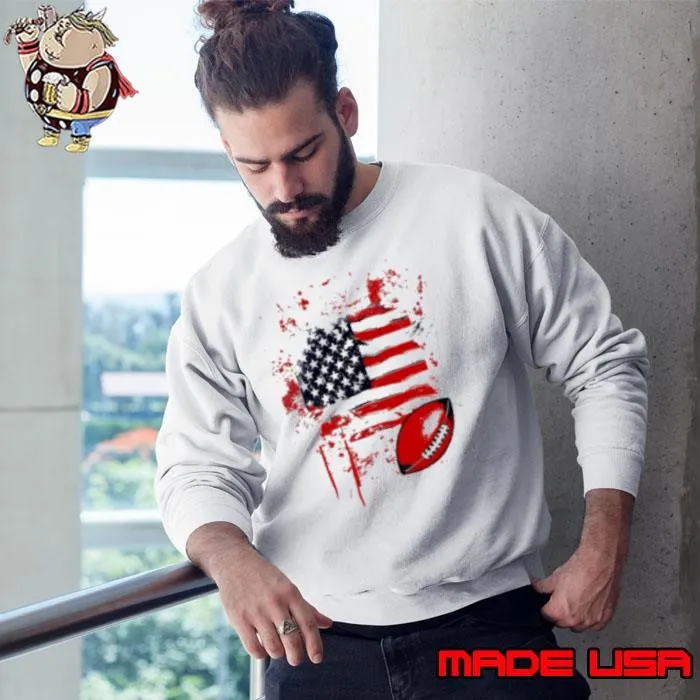 American flag football nfl Sweatshirt