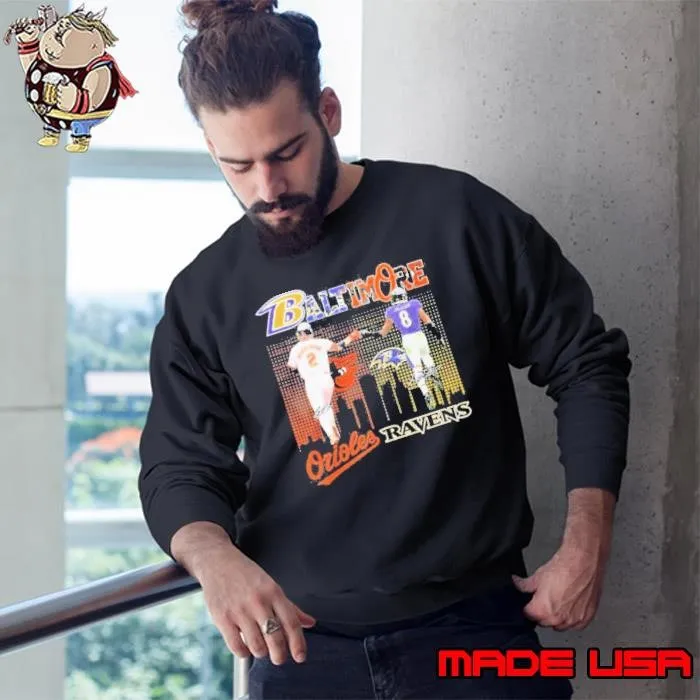 Baltimore Oriles With Ravens Connect To Win For Fans Baltimore For Fans Sweatshirt
