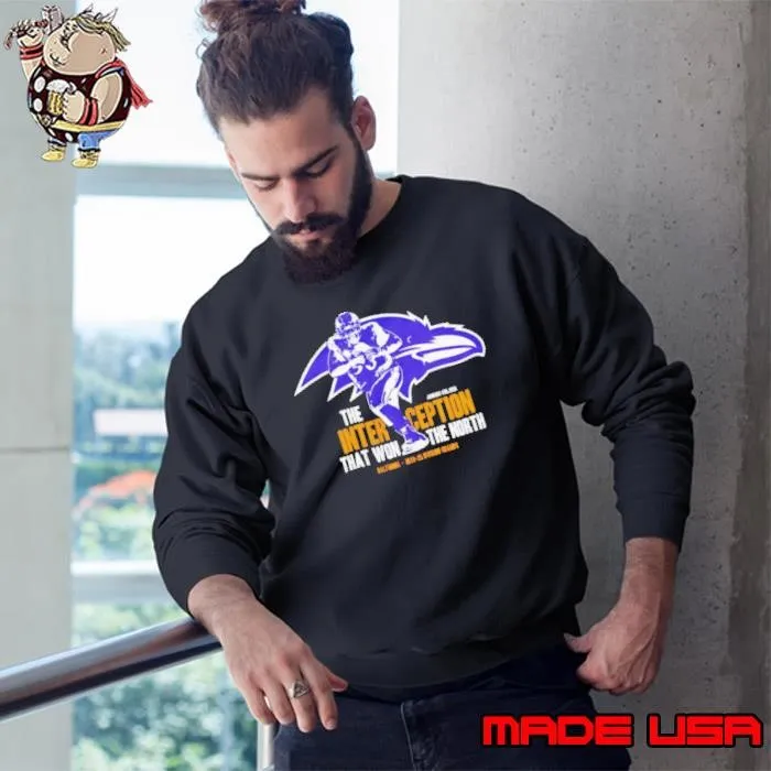 Baltimore Raven the Interception that won the north Sweatshirt