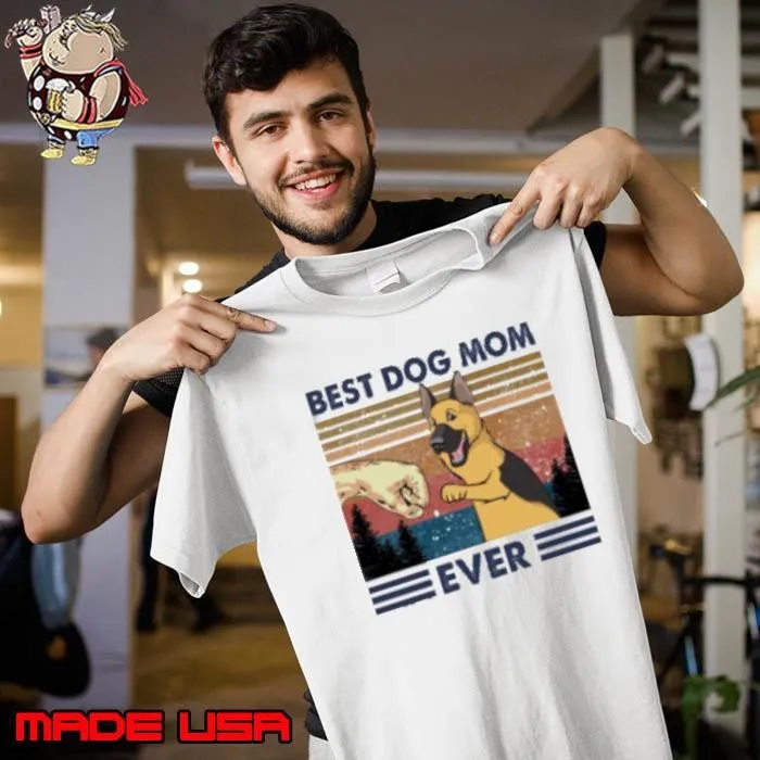 Best dog mom ever, Vintage German Shepherd Dog Unisex