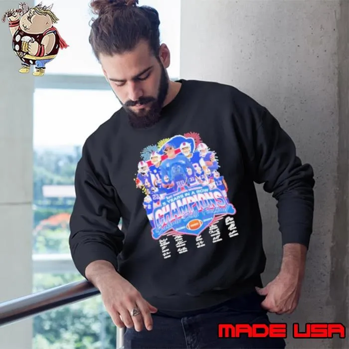 Buffalo Bills 5 Years In A Row AFC Champions Sweatshirt