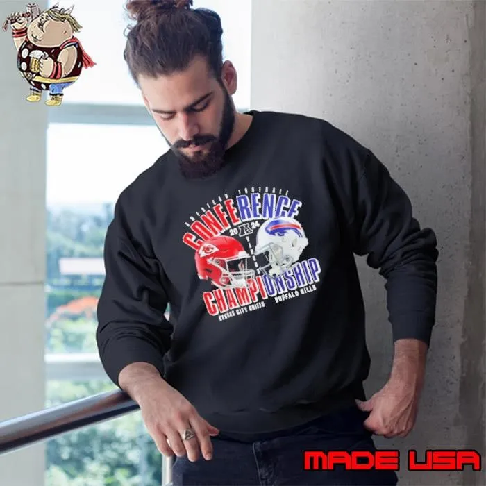 Buffalo Bills Vs. Kansas City Chiefs 2024 AFC Championship Game Head To Head Sweatshirt