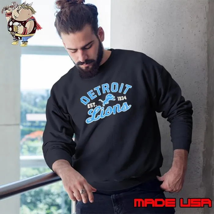 Detroit Lions est 1934 vintage Sweatshirt
