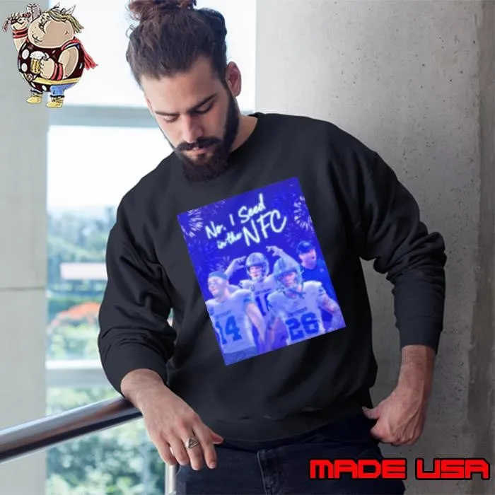 Detroit Lions no 1 seed in the NFC champions fireworks Sweatshirt
