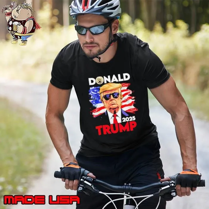 Donald Trump 2025 America flag shirt