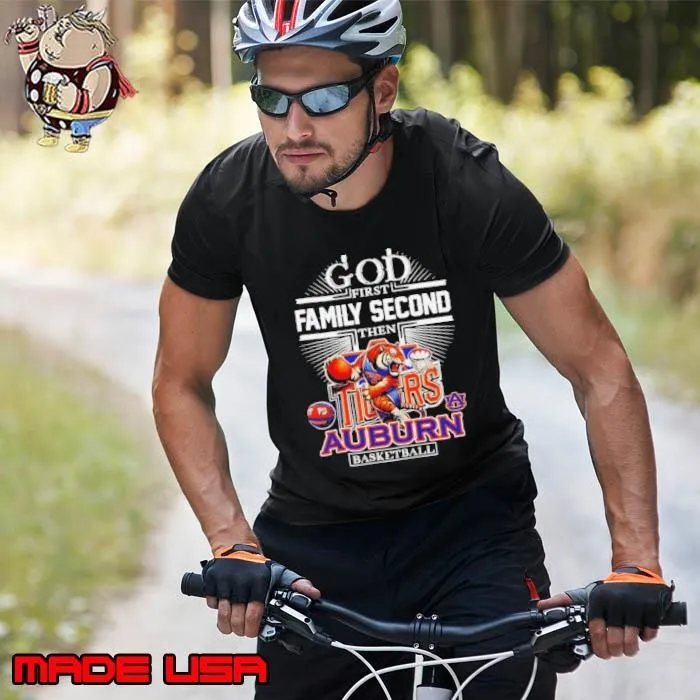 God first family second then Auburn basketball mascot shirt