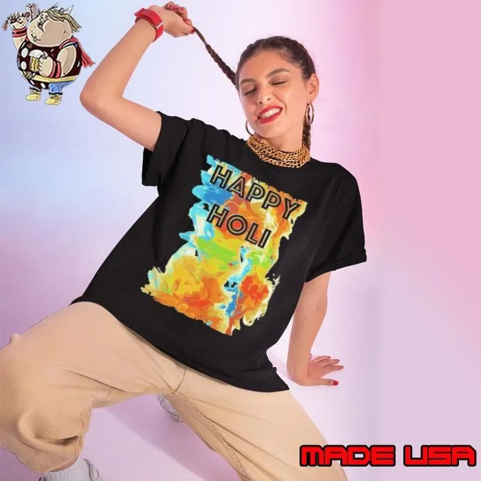 Happy Holi Indian Festival of Colors Fun Colorful Play HolShirt