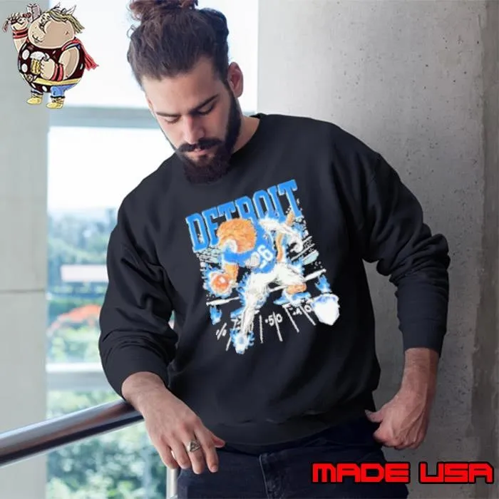 Jahmyr Gibbs Sana X Detroit Lions Mascot Sweatshirt