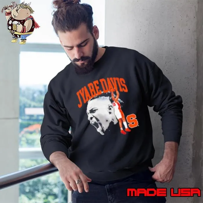 Jyare Davis Syracuse basketball portrait Sweatshirt