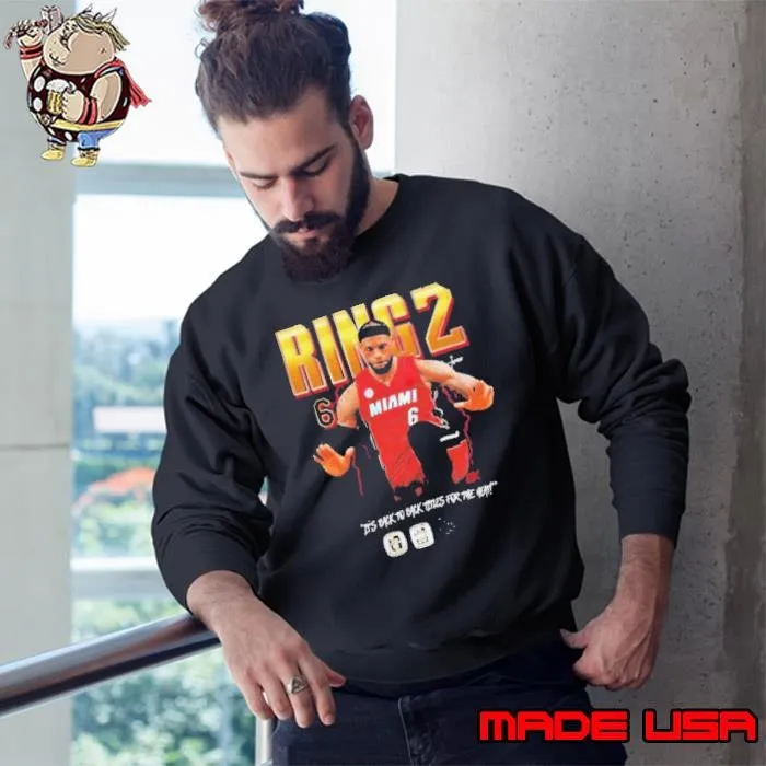 LeBron James Ring 2 Back to Back Titles for the Heat Sweatshirt