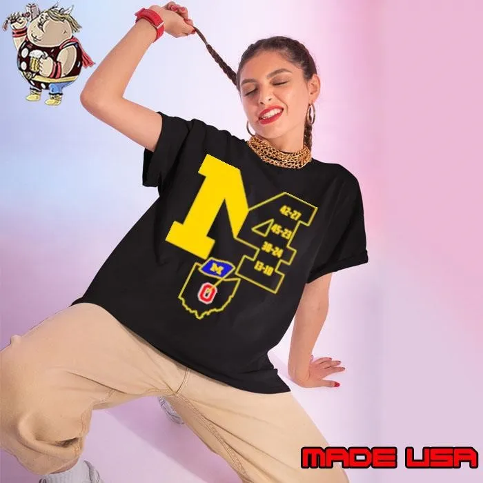 Mich 4 0 Michigan Wolverines Ladies tee