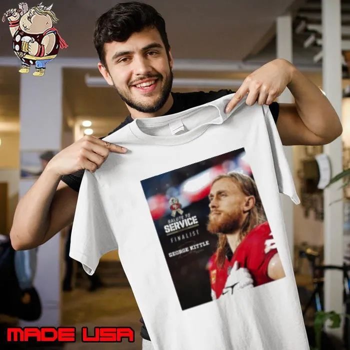 NFL San Francisco 49ers George Kittle is a Salute to Service Award finalist Signature Unisex