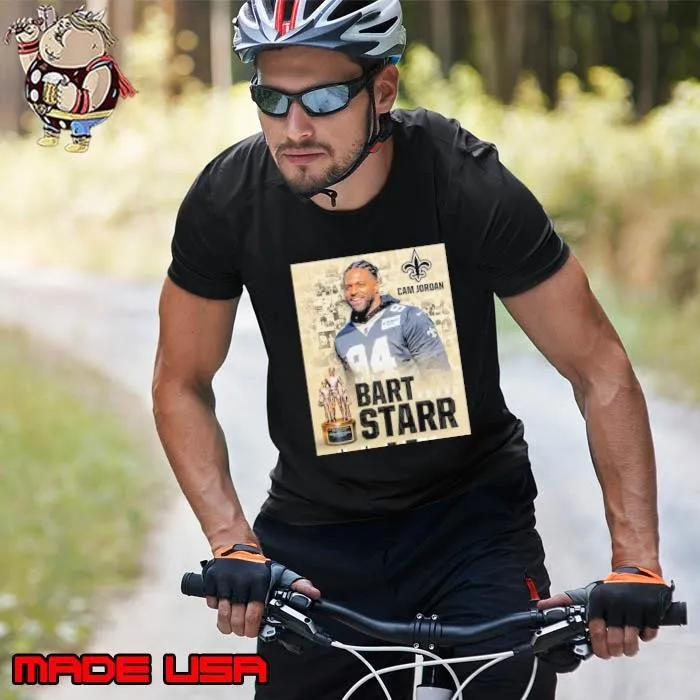 New Orleans Saints Football Cam Jordan 2025 Bart Starr Award Winner Poster shirt