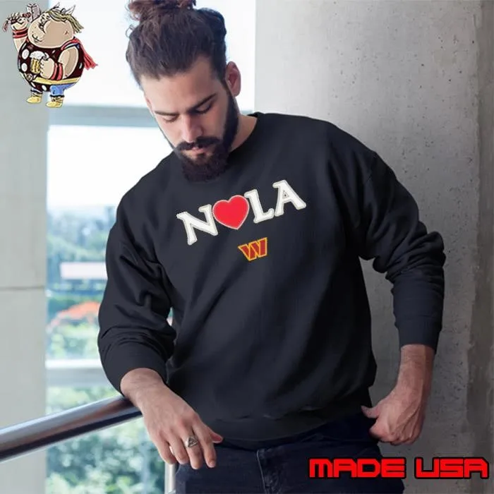 Nola Strong Washington Commanders Sweatshirt