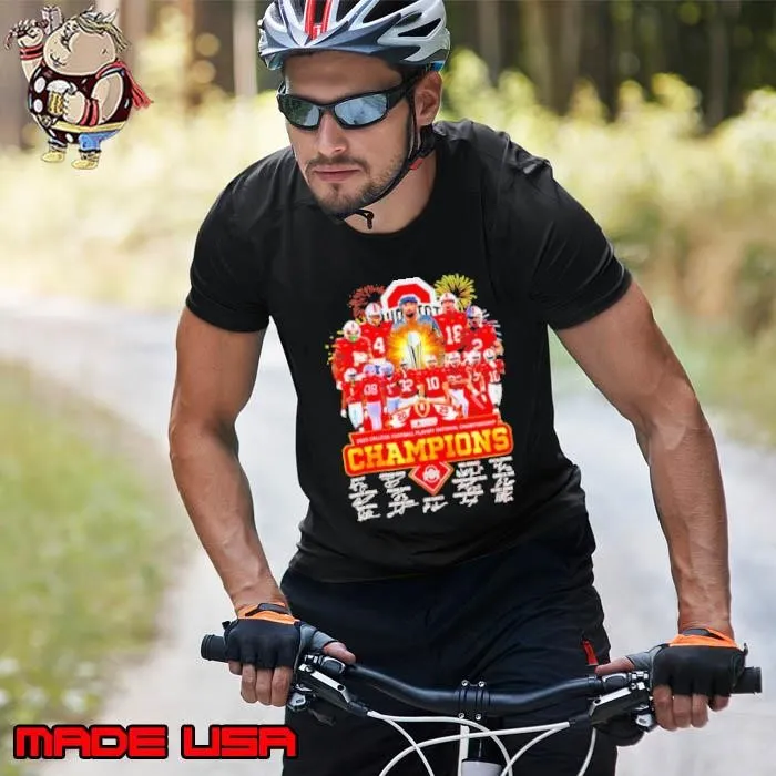 Ohio State Buckeyes CFP 2025 National Champions all team signature shirt