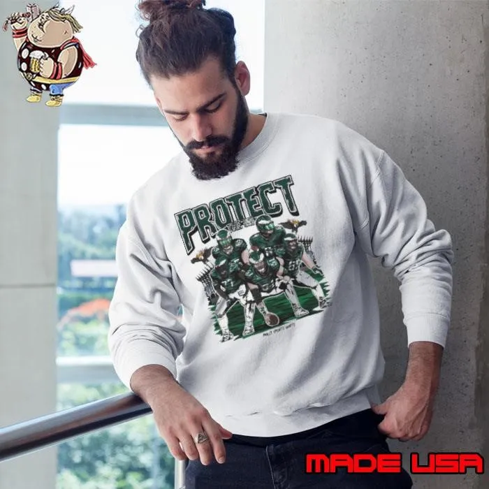 Protect The 215 NFL Philadelphia Eagles vs Green Bay Packers Art Sweatshirt
