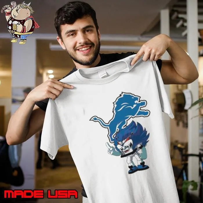 Rush Zone Detroit Lions NFL Cartoon Character 2025 Unisex