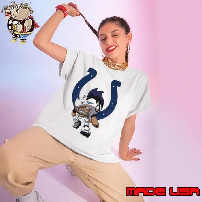 Rush Zone Indianapolis Colts NFL Cartoon Character 2025 Ladies tee
