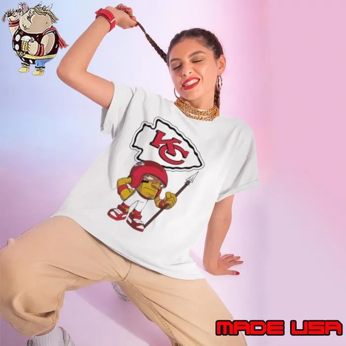 Rush Zone Kansas City Chiefs NFL Cartoon Character 2025 Ladies tee