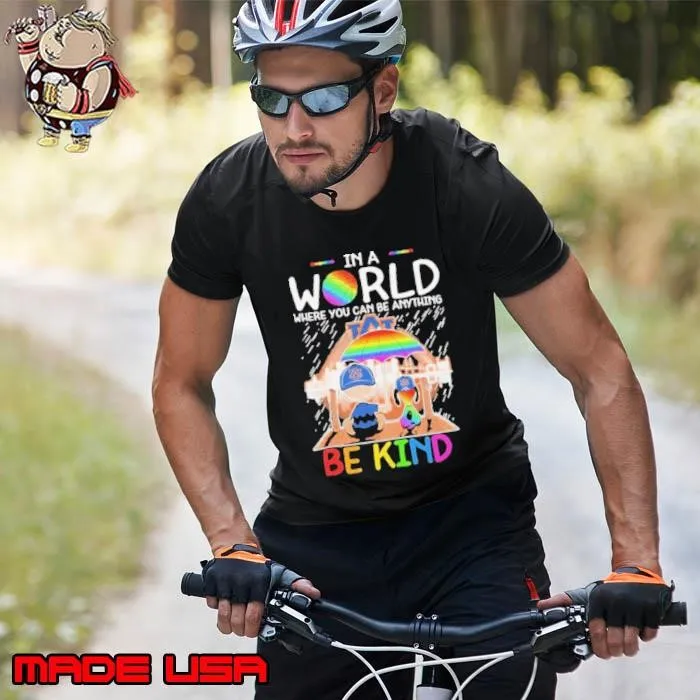 Snoopy And Charlie Brown Auburn Tigers In A World Where You Can Be Anything Be Kind The Peanuts shirts Unisex