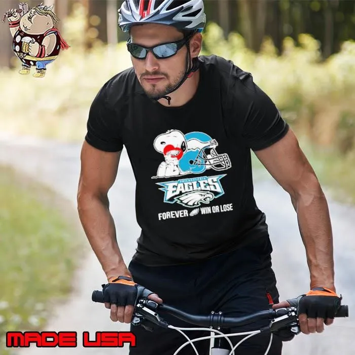 Snoopy Philadelphia Eagles forever win or lose Unisex