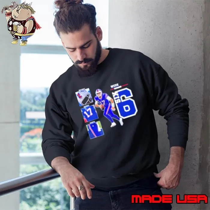 The Buffalo Bills' unis for Monday night Josh Allen Week 6 NFL Sweatshirt