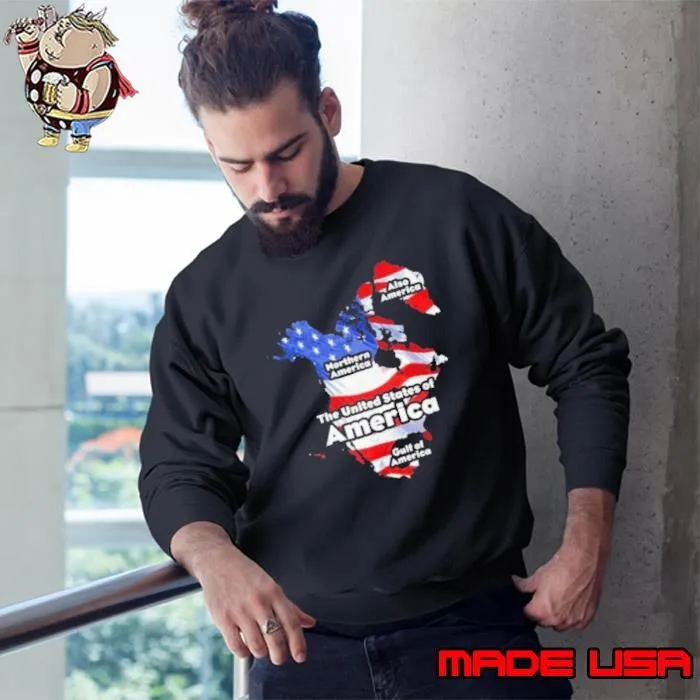 Trump The United States Of American Flag Canada Greenland Gulf Map Shirts Sweatshirt