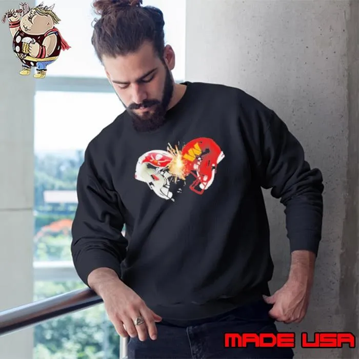 Washington Commanders and Tampa Bay Buccaneers face off helmet Sweatshirt