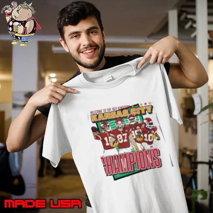 Welcome To The Red Kingdom Kansas City Chiefs Champions Players Vintage t Unisex