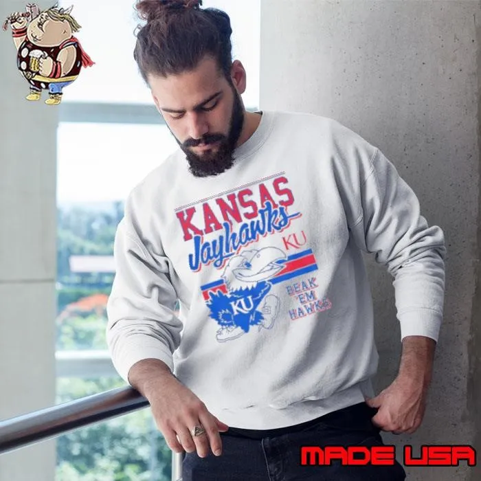 Big Jay Kansas Jayhawks Retro Logo Mascot Shirt