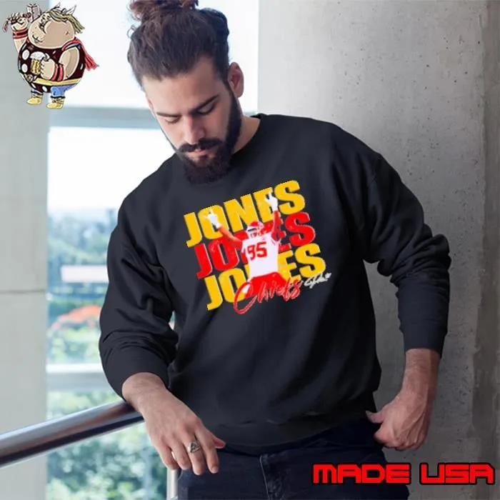 Chris Jones 95 Kansas City Chiefs Football Players Super Bowl 2025 Sweatshirt