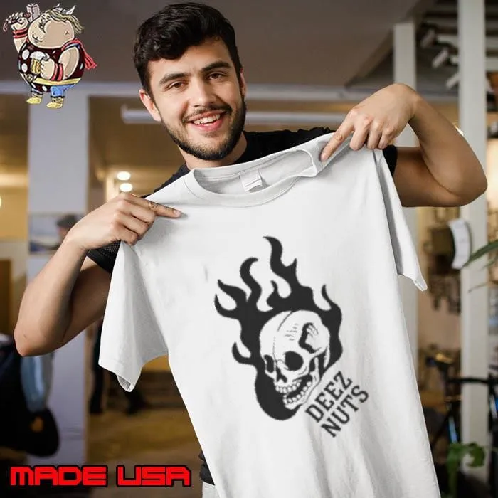 Deez Nuts Burning Skull Lst Unisex
