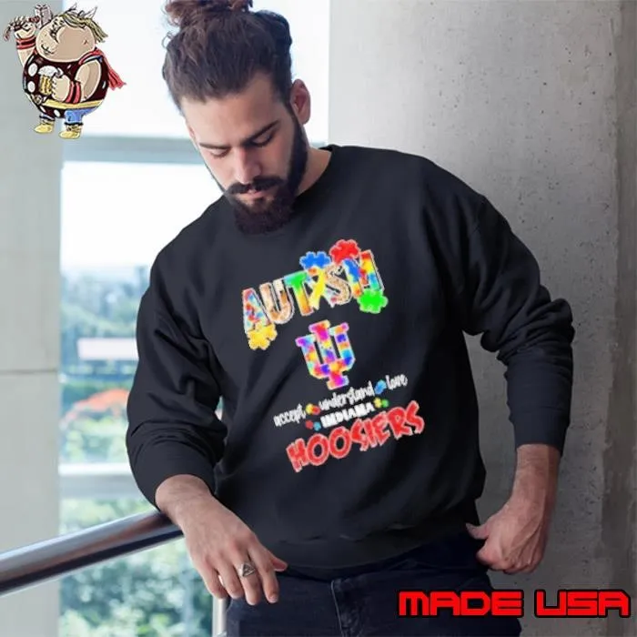 Indiana Hoosiers Autism Accept Understand Love Sweatshirt