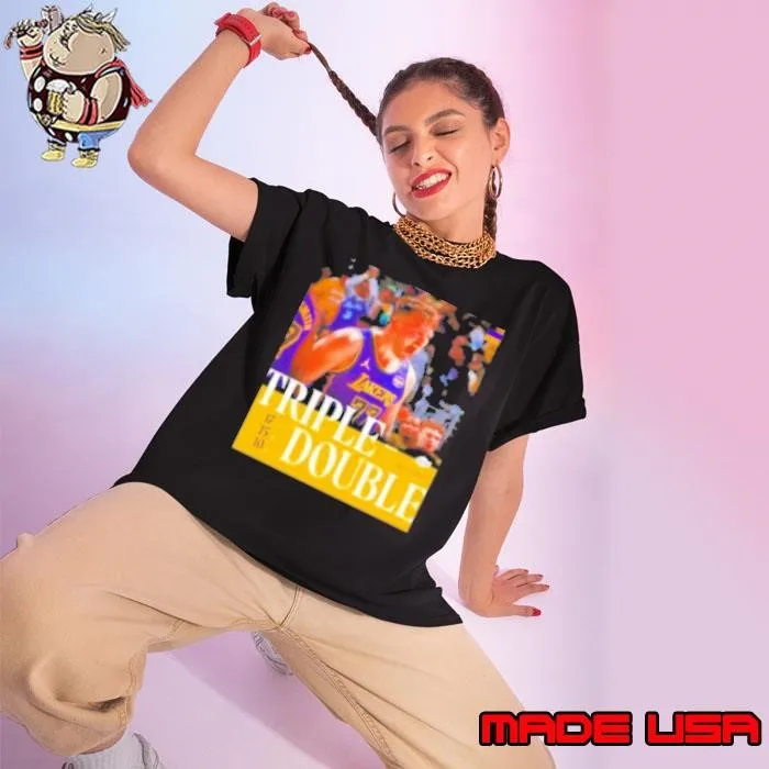 Luka Doncic Los Angeles Lakers triple double Ladies tee