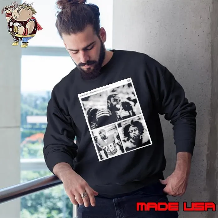 Poster San Francisco 49ers Darrell Luter Jr. Malik Mustapha The Sideline Story Top Black And White Images Of The 2024 Season Sweatshirt