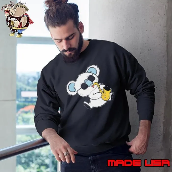 Top Koala Playing Saxophone Band Member Sweatshirt