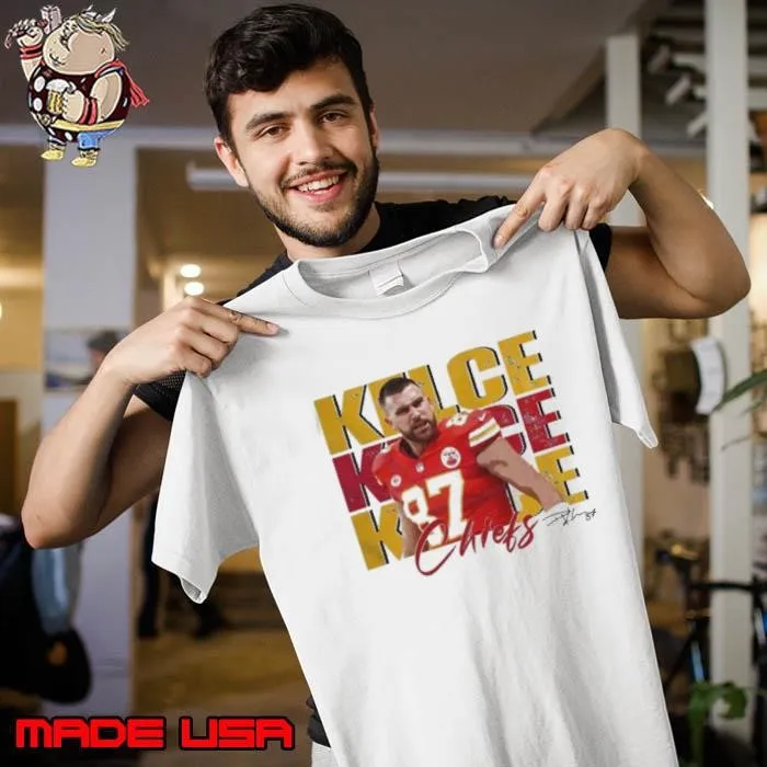 Vintage Travis Kelce 87 Kansas City Chiefs Football Players Super Bowl 2025 T Unisex
