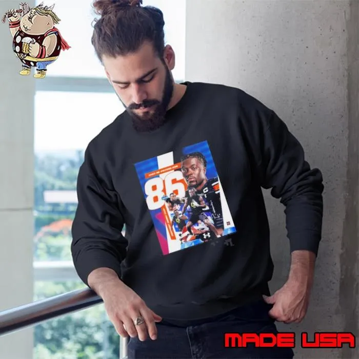 Auburn Football Eugene Asante Number One Athleticism Score 86 Among Combine Linebackers Signature Sweatshirt