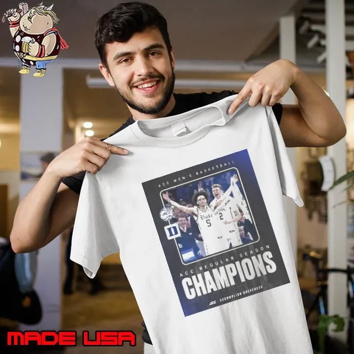 Congrats To Duke Blue Devils Win UNC 2025 ACC Mens Basketball Regular Season Champions Unisex