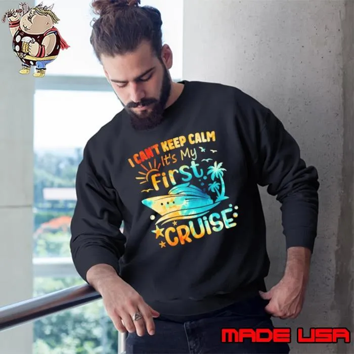 I Cant Keep Calm Its My Cruise Summer Vacation Retro Sweatshirt