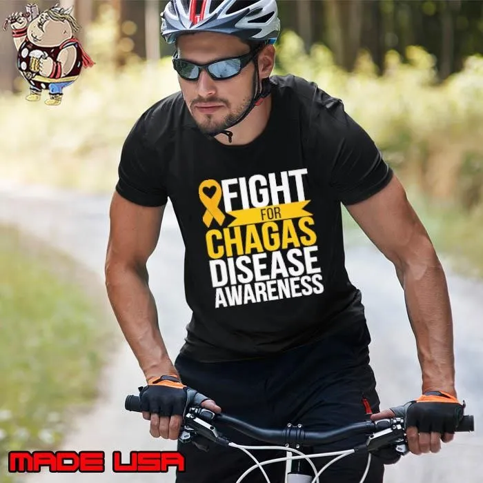 I Fight For Chagas Disease Awareness Ribbon Yellow Unisex