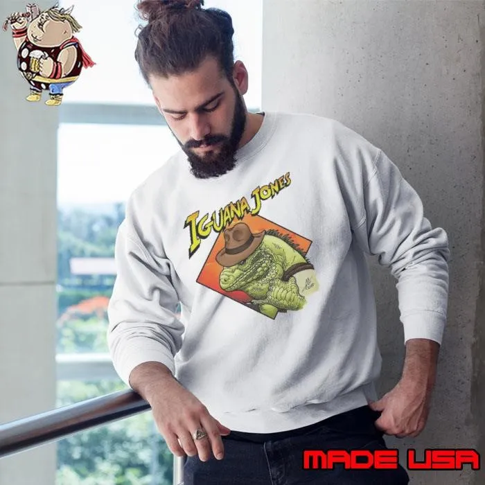 Iguana Jones Adventure Parody Sweatshirt