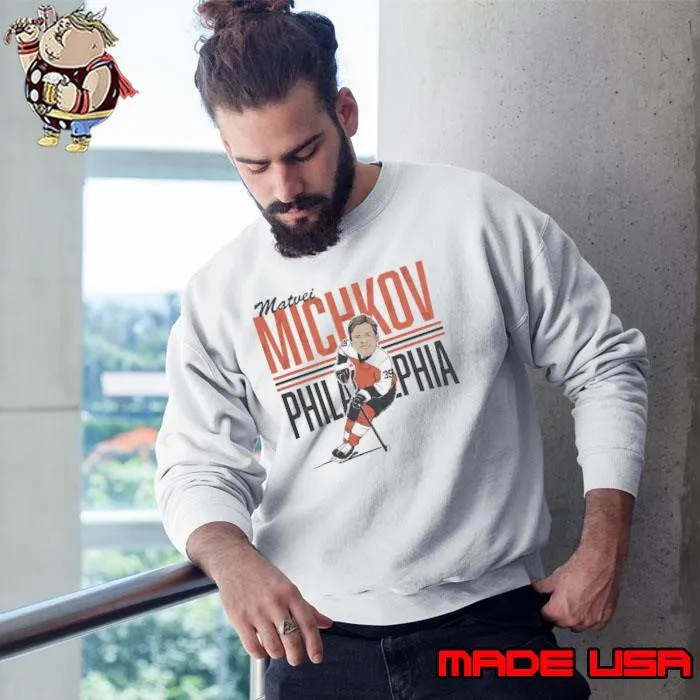 Matvei Michkov Russian professional ice hockey forward Center Ice Caricature T-Shirt
