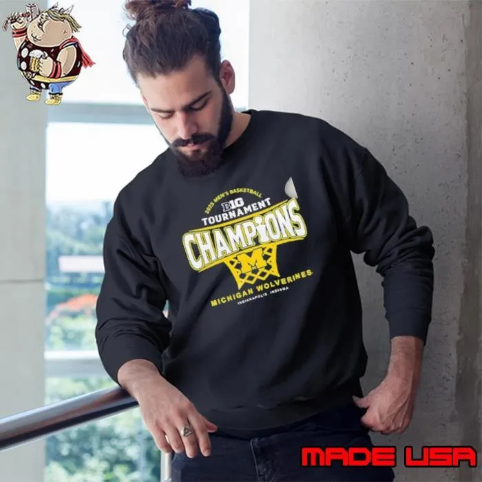 Michigan Wolverines Big Ten Champions 2025 Men’s Basketball Michigan Champs Sweatshirt