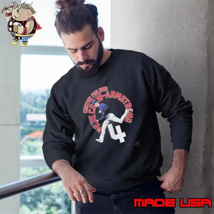 Pete Crow-Armstrong Chicago Cubs MLB Baseball Name Arc Vintage Sweatshirt